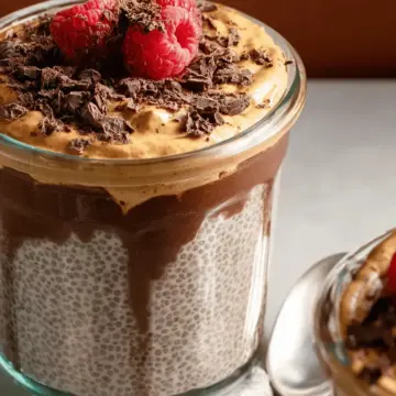High-Protein Peanut Butter & Chocolate Chia Pudding