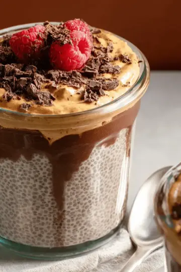 High-Protein Peanut Butter & Chocolate Chia Pudding