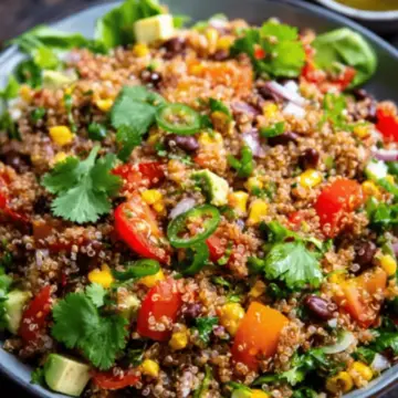 Mexican Quinoa Salad with Honey Lime Vinaigrette VGVegetarian GF