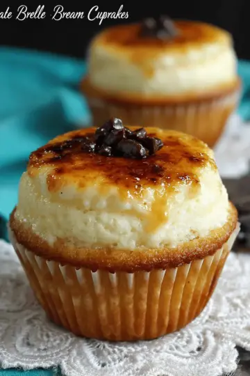 Vanilla Bean Crème Brûlée Cupcakes