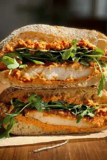 Crunchy Chicken Romesco Sandwich