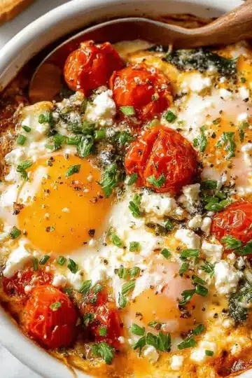 Baked Feta Eggs Recipe