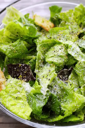 Lemon Parmesan Lettuce Salad Recipe