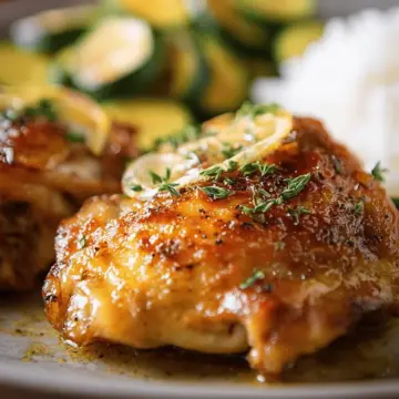 Crispy Lemon Chicken Thighs