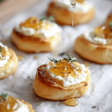 Easy Goat Cheese and Honey Bites