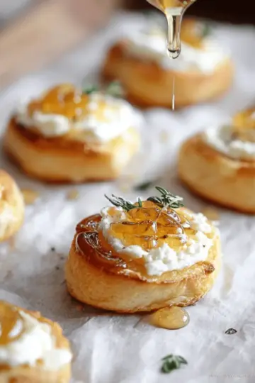 Easy Goat Cheese and Honey Bites