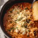 Crockpot Chicken Parmesan Soup