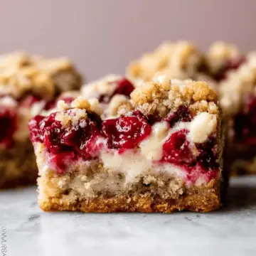 Cranberry Crumble Pie Bars