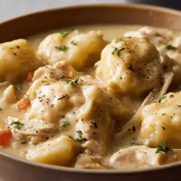 Super Easy Chicken and Dumplings