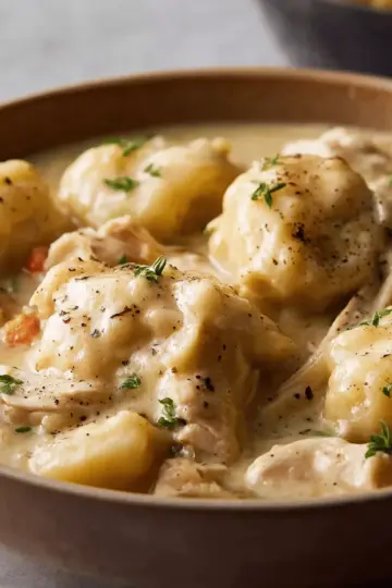 Super Easy Chicken and Dumplings