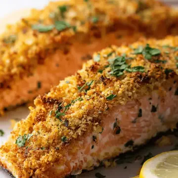 Panko-Crusted Baked Salmon