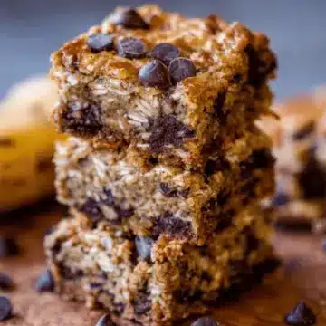 Banana Oatmeal Chocolate Chip Cookie Bars