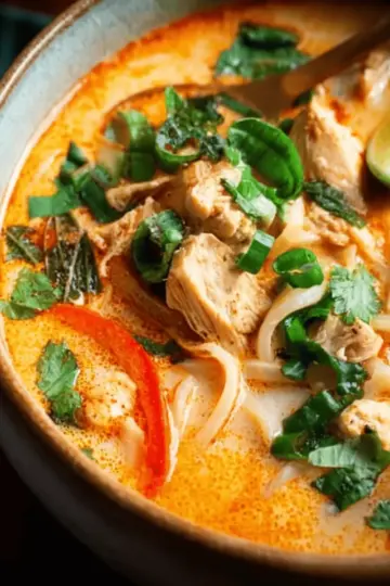 Easy Thai Chicken Curry Soup