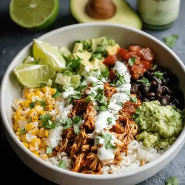 Slow Cooker Chicken Burrito Bowl