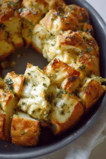 cheesy garlic herb pull apart bread