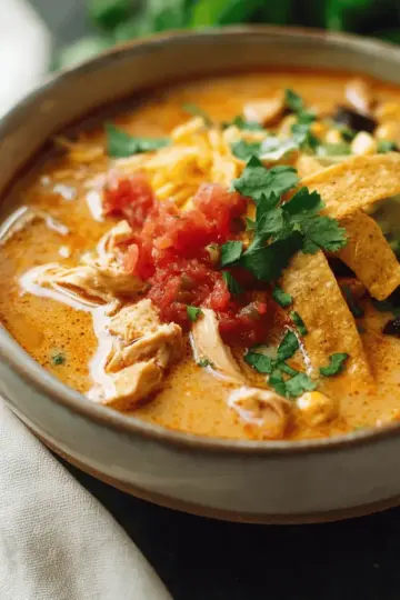 Creamy Chicken Tortilla Soup