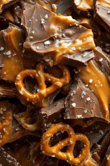 Salted Caramel Pretzel Bark