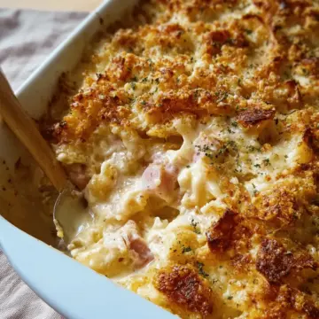 Creamy Chicken Cordon Bleu Casserole