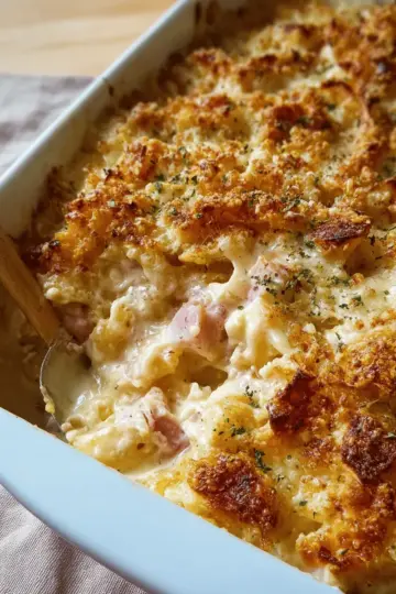 Creamy Chicken Cordon Bleu Casserole
