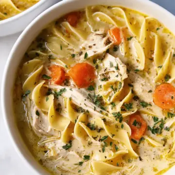 Easy Creamy Chicken Noodle Soup