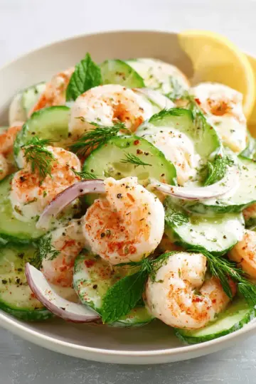 Cucumber Shrimp Salad