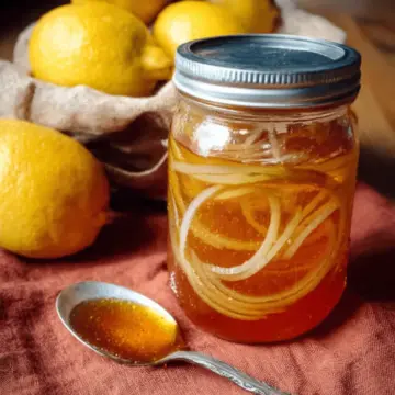 Amish Cough Syrup Recipe With Honey, Lemon and Onion