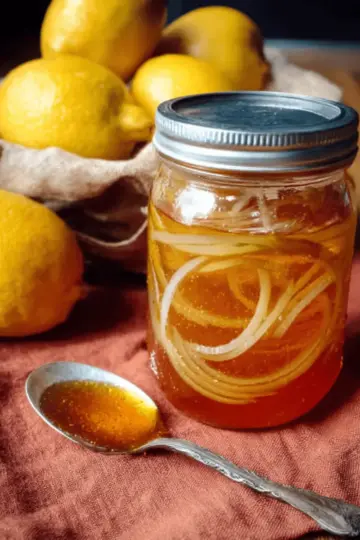 Amish Cough Syrup Recipe With Honey, Lemon and Onion