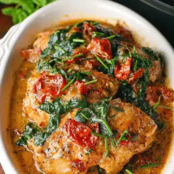 Slow Cooker Tuscan Chicken