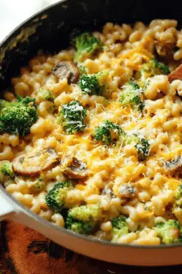 One Pot Broccoli Mac and Cheese