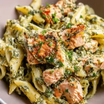 Salmon Pesto Pasta