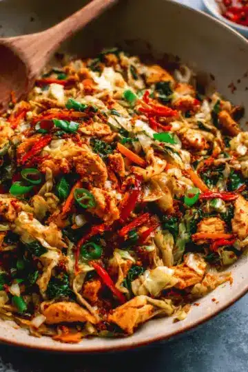 Thai Chicken Cabbage Stir Fry