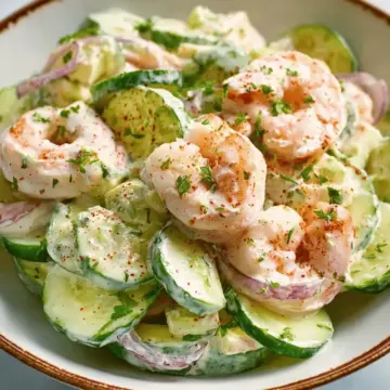 Creamy Cucumber Shrimp Salad