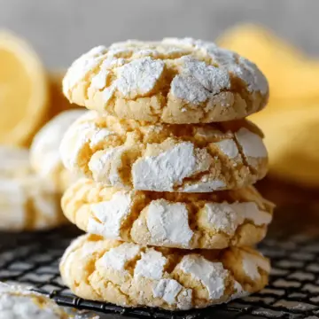 Very Lemon Crinkle Cookies