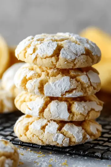Very Lemon Crinkle Cookies