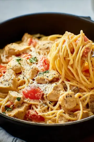Quick and Easy Chicken Spaghetti