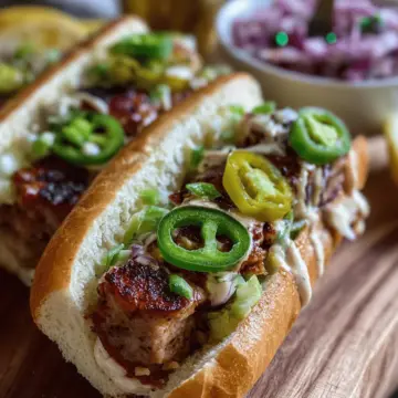 Mardi Gras Sausage Sandwiches