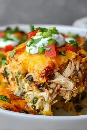 Chicken Burrito Casserole