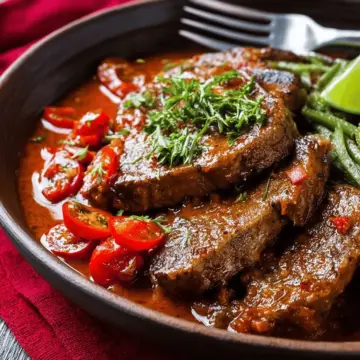 Receta de chuletas en salsa roja