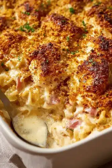 Creamy Chicken Cordon Bleu Casserole