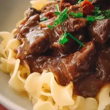 Beef Tips and Noodles
