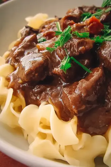Beef Tips and Noodles