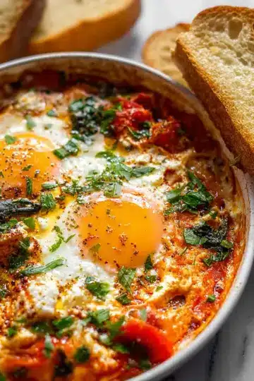 Baked Feta Eggs Recipe