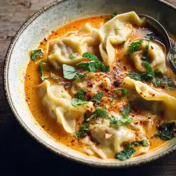 Thai Coconut Curry Dumpling Soup