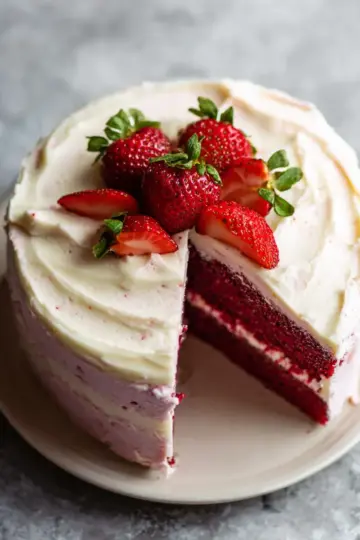 Homemade Strawberry Cake