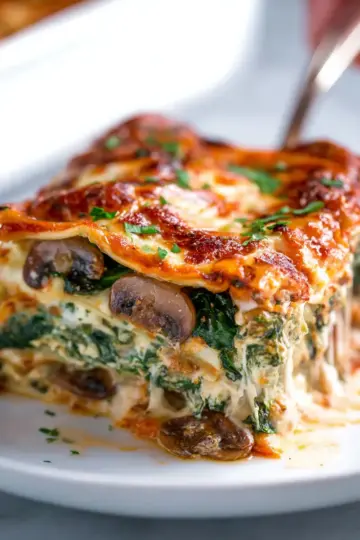 Spinach Mushroom Lasagna