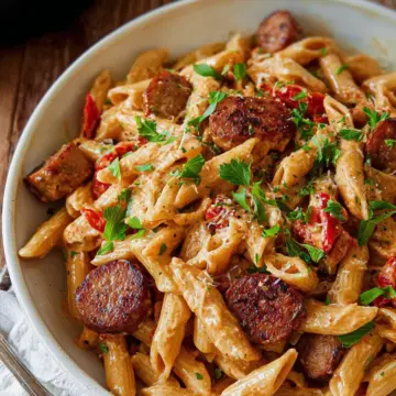 Creamy Cajun Sausage Pasta