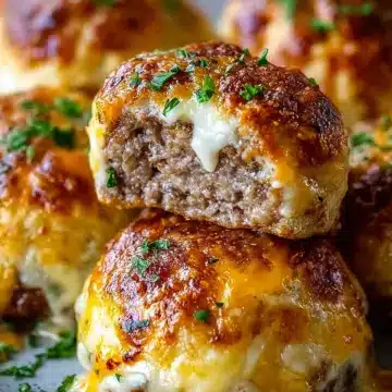 Garlic Parmesan Cheeseburger Bombs Recipe