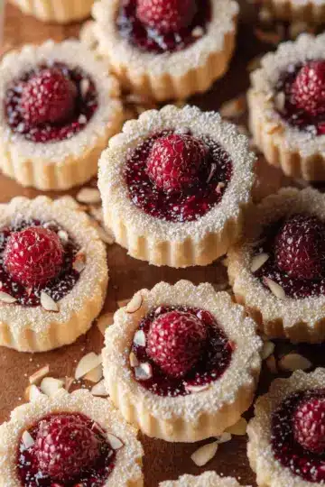 Mini Raspberry Almond Tarts