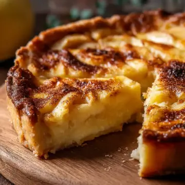 Apple Custard Impossible Pie