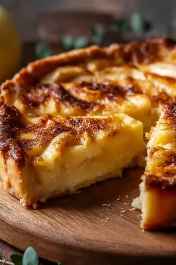 Apple Custard Impossible Pie